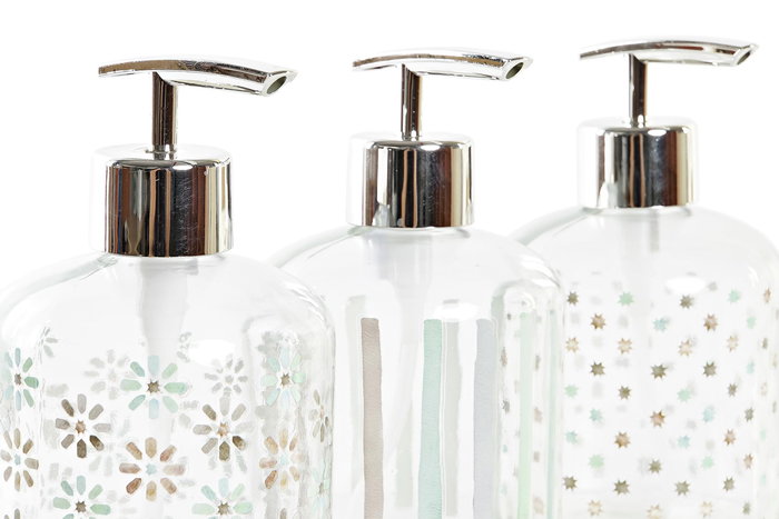 DKD Home Decor Dosificador Urban Cristal ABS Multicolor 350ml 8 x 14 x 8 cm (12 Unidades) DKD Home Decor Dosificador Urban Cristal ABS Multicolor 350ml 8 x 14 x 8 cm (12 Unidades)