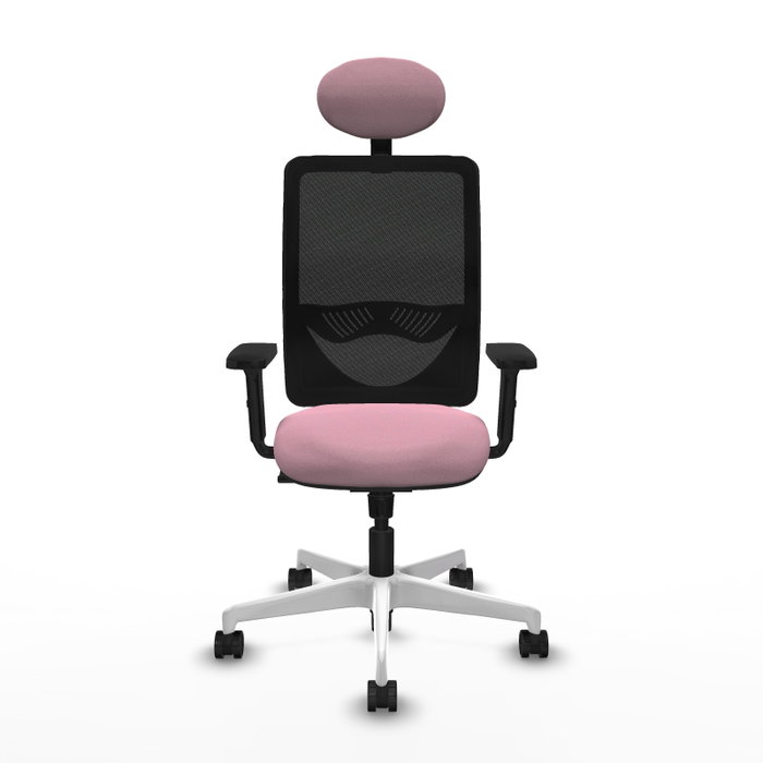 PIQUERAS Y CRESPO Silla de oficina Zulema con mecanismo Sincro, Rosa y Negro PIQUERAS Y CRESPO Silla de oficina Zulema con mecanismo Sincro, Rosa y Negro