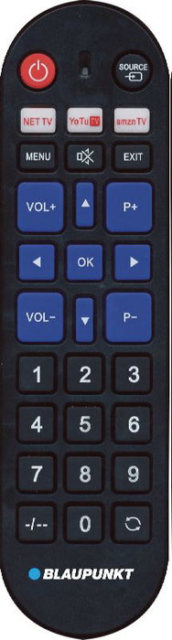 BLAUPUNKT Mando TV Universal 5 en 1, Teclas Grandes, Listo para Usar, Compatible con LG, Samsung, Sony, Philips, Panasonic