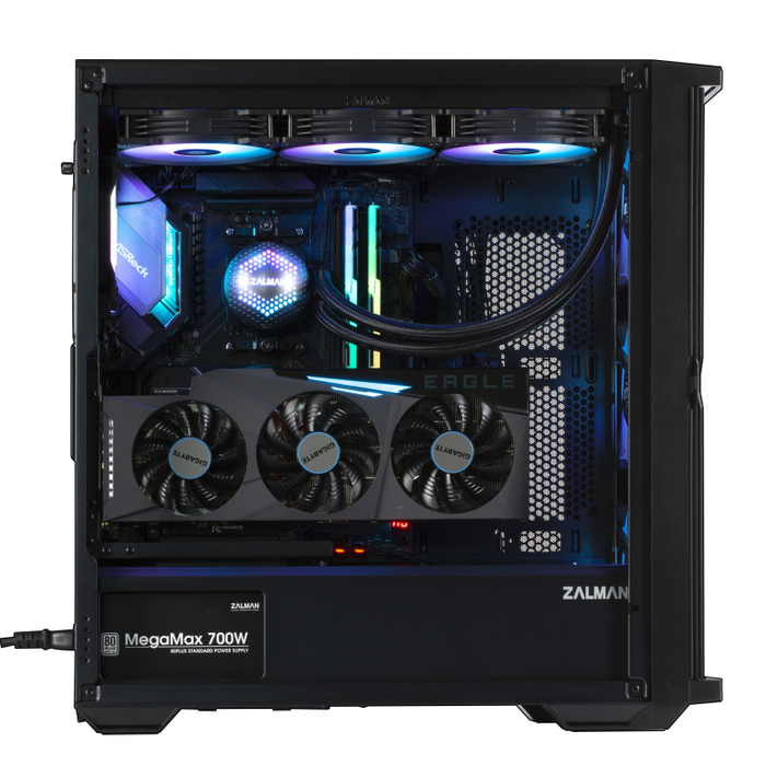Zalman Z10 PLUS Carcasa Midi Tower Negro, 3x140mm Frontales, Vidrio Templado, ATX, Mini-ITX, 2x3.5" 2x2.5"