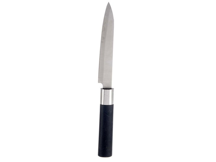 KINVARA Cuchillo pequeño de acero inoxidable Plata-Negro