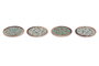 DKD Home Decor Posavasos de Dolomite Marino Surtido de 12 unidades