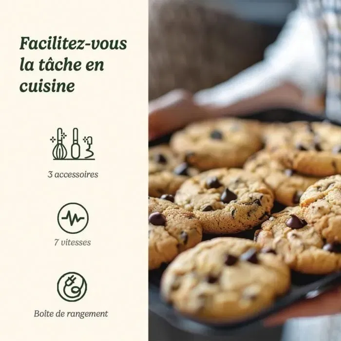 Cuisinart HM7U/E Batidora Eléctrica 200 W 7 Velocidades Blanco