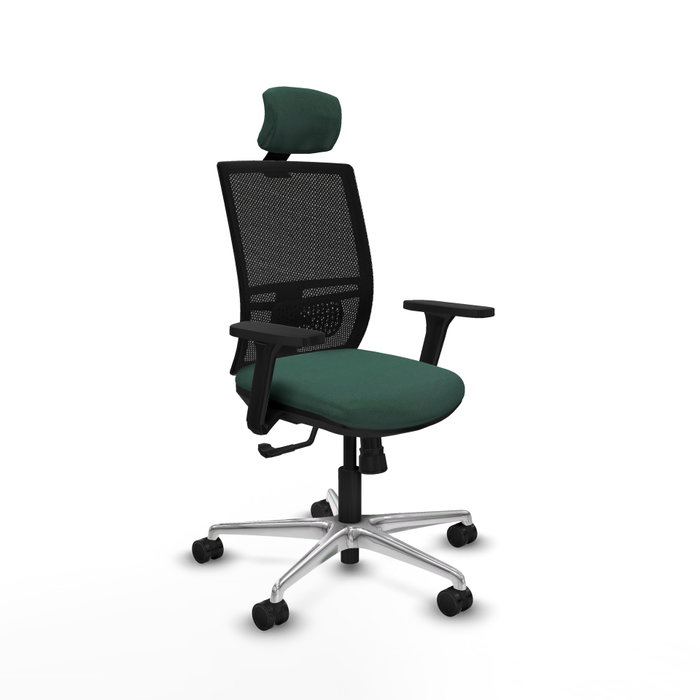 PIQUERAS Y CRESPO Silla de oficina Yunquera Verde botella con mecanismo Sincro PIQUERAS Y CRESPO Silla de oficina Yunquera Verde botella con mecanismo Sincro