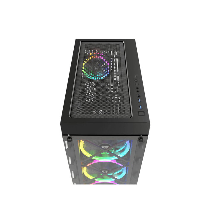 Caja Semitorre ATX Nfortec NF-CS-DRACOX-B Negro