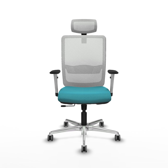 PIQUERAS Y CRESPO Silla de oficina Haches Turquesa y Blanco PIQUERAS Y CRESPO Silla de oficina Haches Turquesa y Blanco