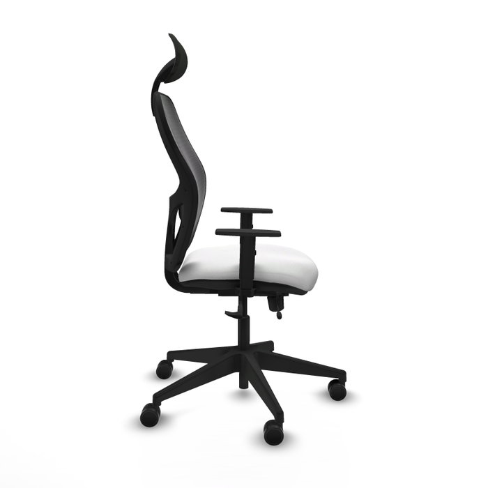 PIQUERAS Y CRESPO Silla de oficina Alocén traslack malla negra bali blanco
