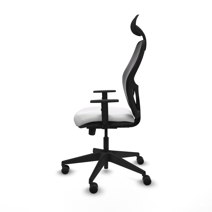 PIQUERAS Y CRESPO Silla de oficina Alocén traslack malla negra bali blanco