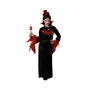 Disfraz de Vampiresa Negro con Sombrero para Niña 5-6 Años