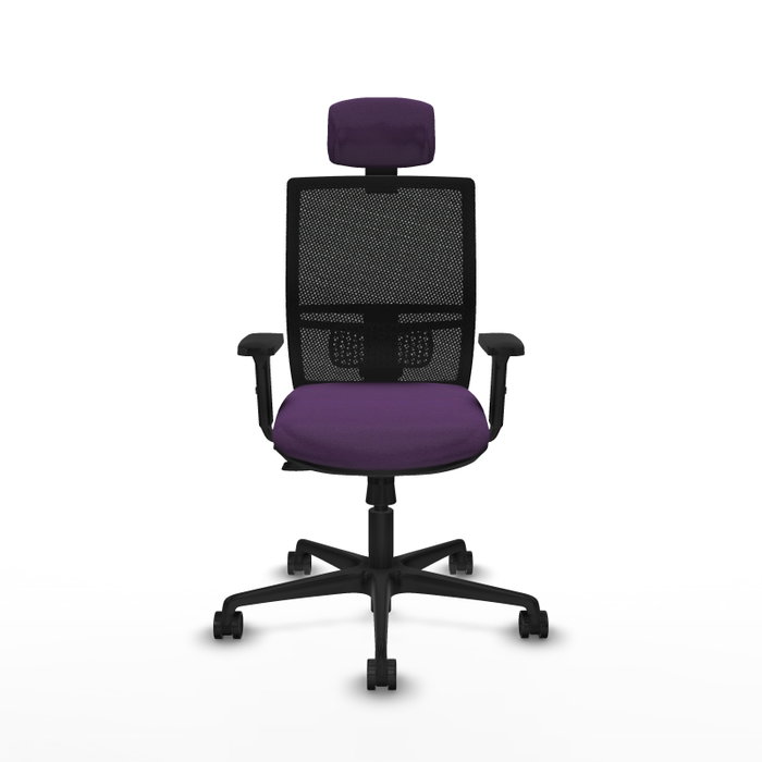 PIQUERAS Y CRESPO Silla de oficina Yunquera Morada con Mecanismo Sincro/Traslack