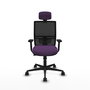 PIQUERAS Y CRESPO Silla de oficina Yunquera Morada con Mecanismo Sincro/Traslack