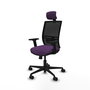 PIQUERAS Y CRESPO Silla de oficina Yunquera Morada con Mecanismo Sincro/Traslack