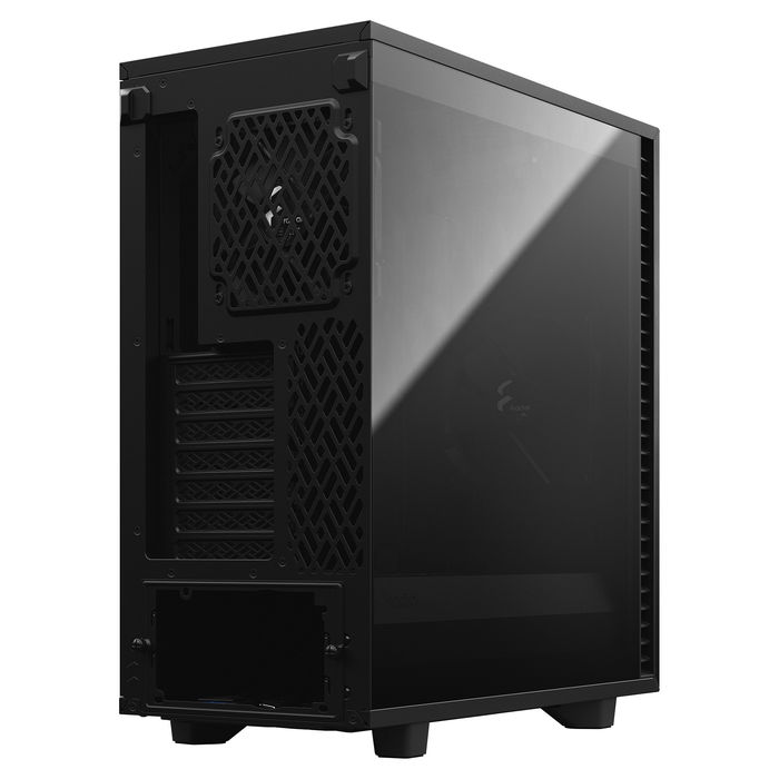 Fractal Design Define 7 Compact Black Midi Tower para PC ATX, Micro-ATX, Micro-ITX, Aluminio y Acero, Hogar/Oficina