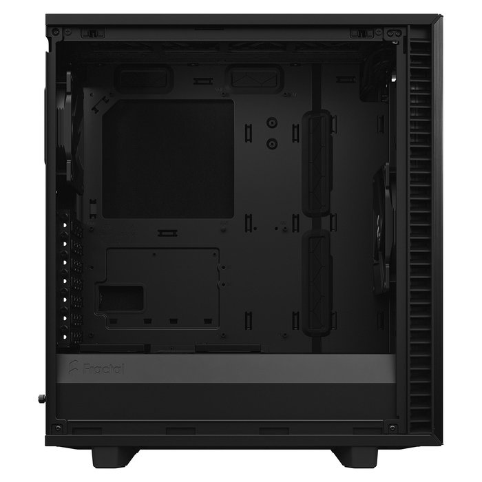Fractal Design Define 7 Compact Black Midi Tower para PC ATX, Micro-ATX, Micro-ITX, Aluminio y Acero, Hogar/Oficina