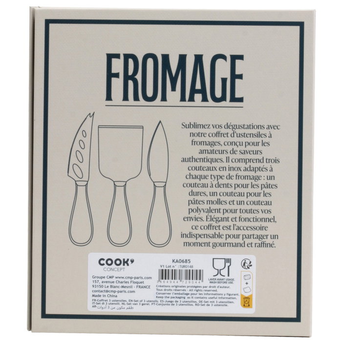 Cook Concept Set de 3 Cuchillos para Quesos Cook Concept Set de 3 Cuchillos para Quesos