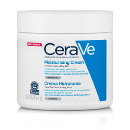 Cerave Crema Hidratante para Rostro y Cuerpo con Ácido Hialurónico y Ceramidas 454 g