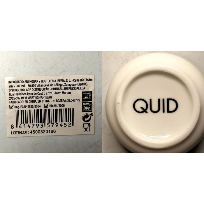 Quid Mini Sartén Porcelana Select 8,5 cm Blanco