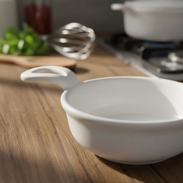 Quid Mini Sartén Porcelana Select 8,5 cm Blanco