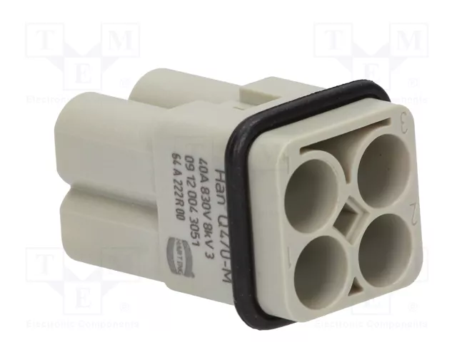 HARTING Han Q4/0 -M- Crimp Plantilla de Contacto Macho HARTING Han Q4/0 -M- Crimp Plantilla de Contacto Macho