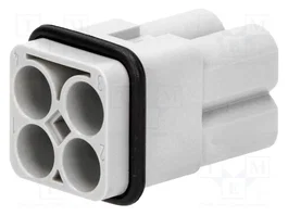 HARTING Han Q4/0 -M- Crimp Plantilla de Contacto Macho