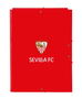 Safta Carpeta Folio 3 Solapas Sevilla FC 26x33,5x2,5 cm