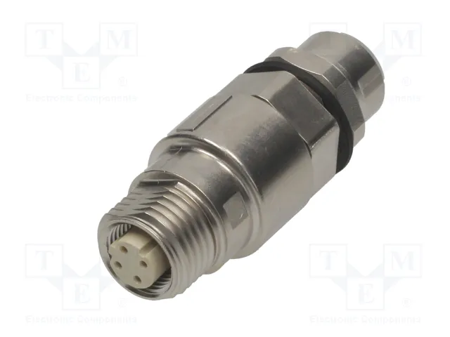 HARTING Adaptador recto de 4 pines para conducto código D-Ethernet M12