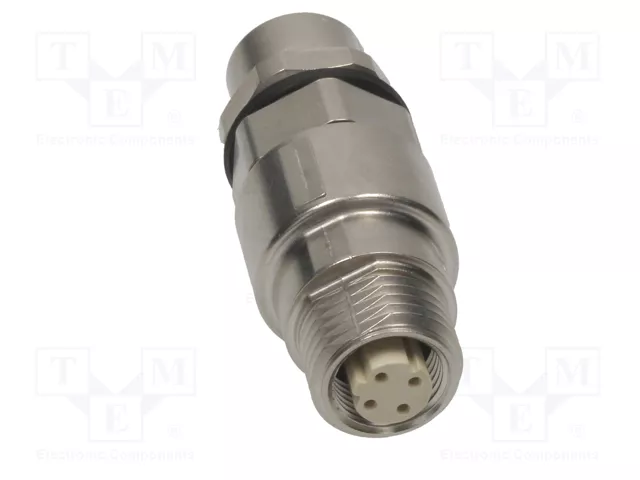 HARTING Adaptador recto de 4 pines para conducto código D-Ethernet M12
