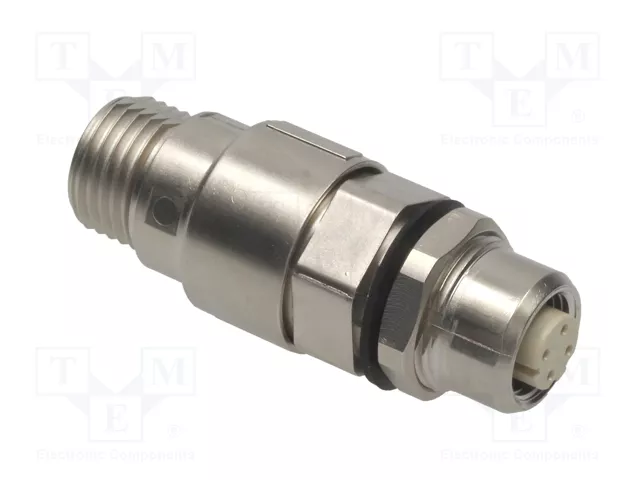 HARTING Adaptador recto de 4 pines para conducto código D-Ethernet M12