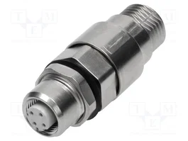 HARTING Adaptador recto de 4 pines para conducto código D-Ethernet M12
