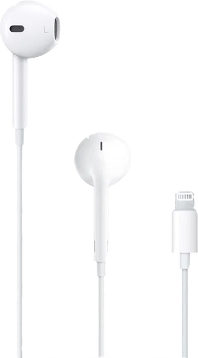 Apple EarPods con conector Lightning Blanco (MWTY3ZM/A) con mando y micrófono