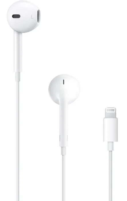 Apple EarPods Auriculares Intraaurales Alámbricos con Conector Lightning, Micrófono Integrado y Control de Llamadas/Música - Blanco Apple EarPods Auriculares Intraaurales Alámbricos con Conector Lightning, Micrófono Integrado y Control de Llamadas/Música - Blanco