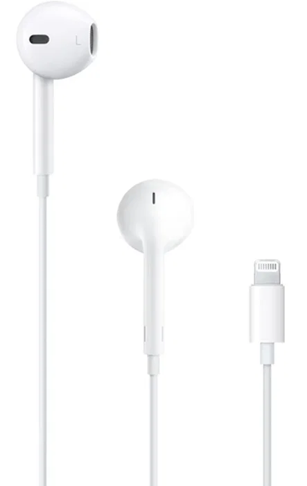 Apple EarPods Auriculares Intraaurales Alámbricos con Conector Lightning, Micrófono Integrado y Control de Llamadas/Música - Blanco Apple EarPods Auriculares Intraaurales Alámbricos con Conector Lightning, Micrófono Integrado y Control de Llamadas/Música - Blanco