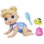 Baby Alive Harper Hugs Crawling, muñeca electrónica de 27 cm con cabello rubio