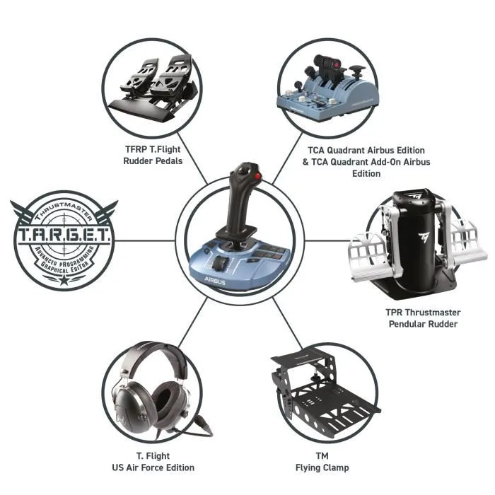 Thrustmaster TCA Sidestick X Airbus Edition para Xbox Series X|S y PC