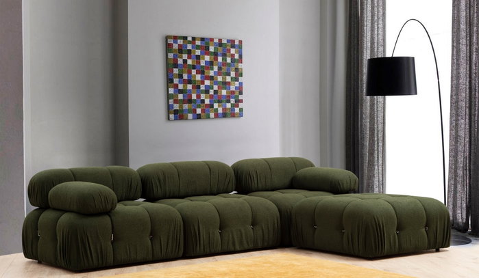 Atelier Del Sofa Bubble 1R Sofá de 1 Plaza Verde 95x95x75 cm