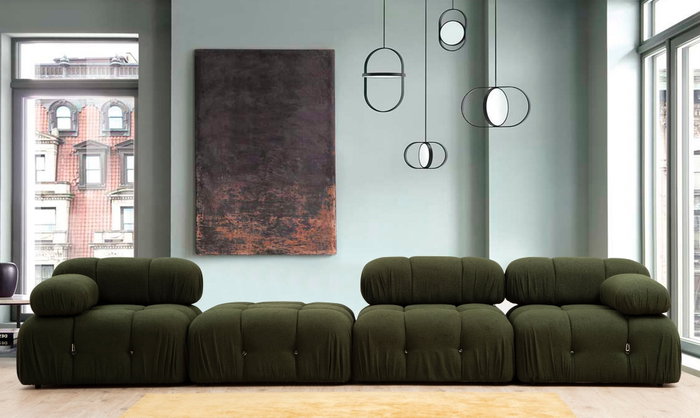 Atelier Del Sofa Bubble 1R Sofá de 1 Plaza Verde 95x95x75 cm