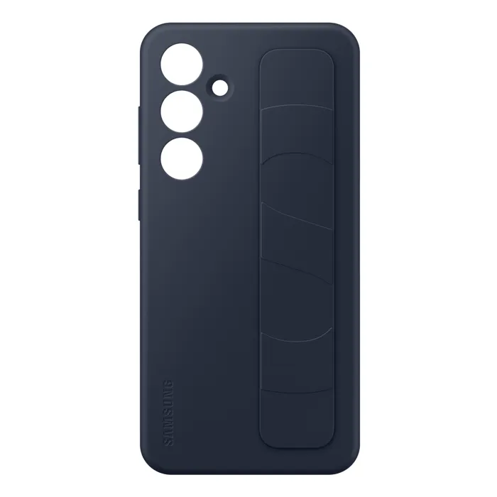 Samsung Funda de silicona con correa para Samsung Galaxy S24 FE Azul Oscuro