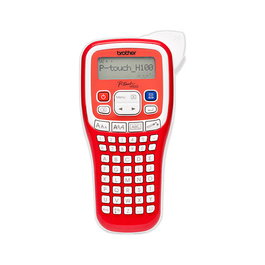 Brother P-Touch PT-H100R Etiquetadora Portátil, Impresora de Etiquetas Térmica Roja, 180 x 180 DPI, 20 mm/s, Teclado ABC, Cintas TZe