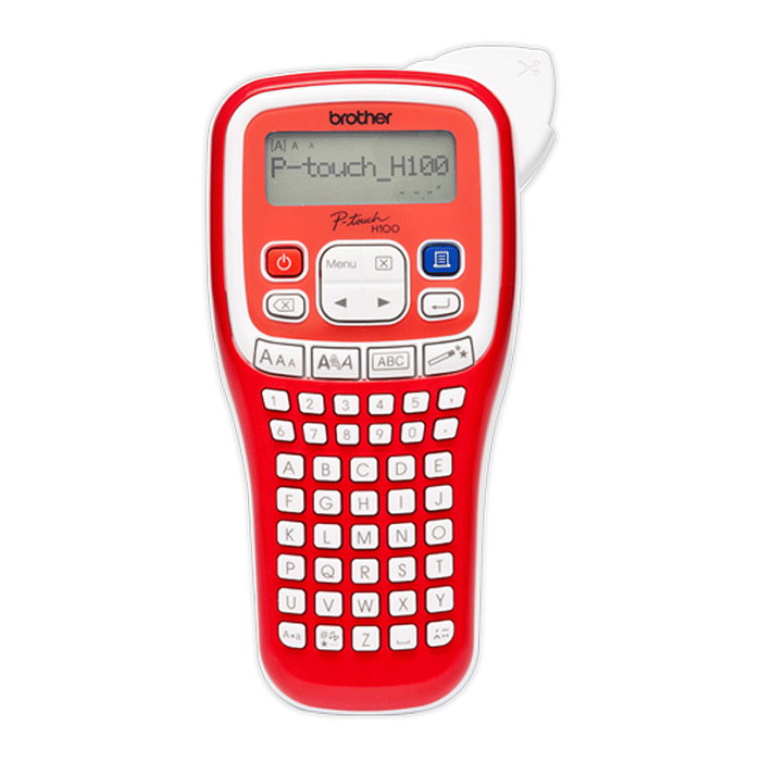 Brother PT-H100R Etiquetadora Roja con Teclado ABC