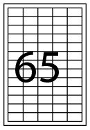 Fabrisa Etiquetas Adhesivas Multifunción 38x21,2mm Blanco