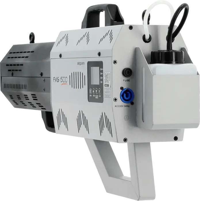 Algamlight Máquina De Humo Portátil RGB 1500W RGBA 48W para Fiesta, Evento, Escenario, Caudal 700m³/min, Proyección 8-10m