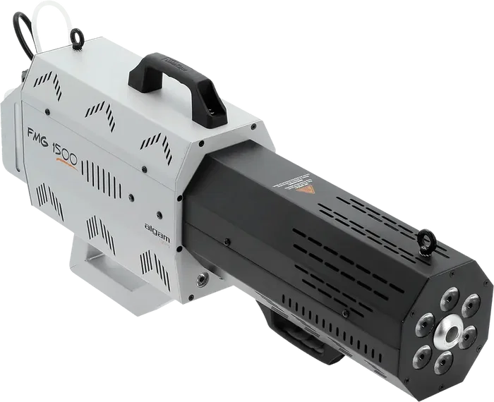 Algamlight Máquina De Humo Portátil RGB 1500W RGBA 48W para Fiesta, Evento, Escenario, Caudal 700m³/min, Proyección 8-10m