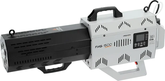 Algamlight Máquina De Humo Portátil RGB 1500W RGBA 48W para Fiesta, Evento, Escenario, Caudal 700m³/min, Proyección 8-10m