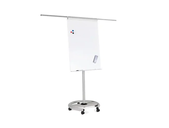 Rocada Pizarra Blanca para Conferencias Magnética Lacada con Ruedas y Brazos Laterales 68x104 cm Rocada Pizarra Blanca para Conferencias Magnética Lacada con Ruedas y Brazos Laterales 68x104 cm