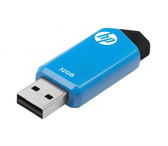 HP V150w - Pendrive USB 2.0 32 GB con conector tipo A, Velocidad de lectura 14 MB/s, Factor de forma deslizante en color Negro y Azul HP V150w - Pendrive USB 2.0 32 GB con conector tipo A, Velocidad de lectura 14 MB/s, Factor de forma deslizante en color Negro y Azul