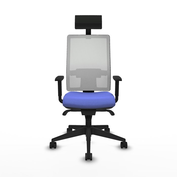 PIQUERAS Y CRESPO Silla de oficina Horna con mecanismo Sincro, Azul claro y Blanco PIQUERAS Y CRESPO Silla de oficina Horna con mecanismo Sincro, Azul claro y Blanco