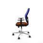 PIQUERAS Y CRESPO Silla de oficina Jorquera Marrón y Azul