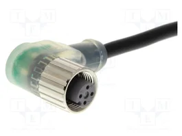 OMRON Cable para sensores M12 hembra angular 4 pines 5m PUR