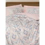 AUCUNE Juego de cama Salmón 100% algodón con funda nórdica y 2 fundas de almohada