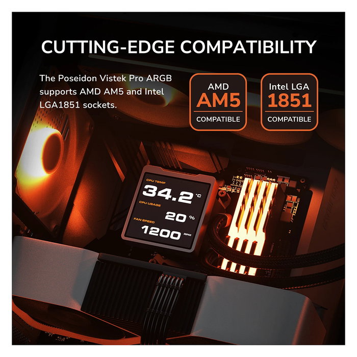 Cougar CGR-PSDVPRGB-W-240 Refrigeración Líquida Todo en Uno, 2x12cm ARGB PWM, Blanco